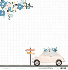 Papel Trilhando Meu Caminho - Coleção Malas Prontas - Juju Scrapbook - 91174B - comprar online