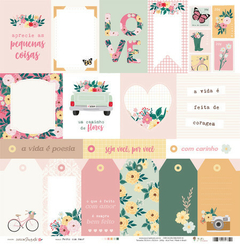 Papel Feito com Amor - Coleção Jardim Secreto - Juju Scrapbook - comprar online