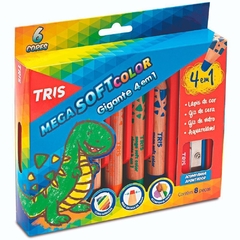 Lápis De Cor - Mega Soft Color Gigante - Tris - 687858