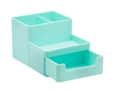 Organizador de Mesa com Gaveta - Verde Pastel - BRW - OR5042 - comprar online