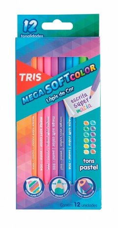 Lápis De Cor Tris - Mega Soft Color - Tons Pastel - 687841