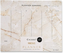 Planner Bloco Semanal Minerais - 1 Ano - Cicero