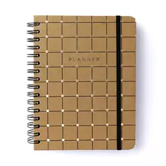 Planner Permanente Wire-O Kraft Semanal A5 - Linha e Ponto - Cicero