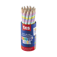 Lápis de cor Jumbo - Rainbow Pastel - Tris