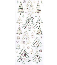 Adesivo Brilhos De Glitter Árvores Natalinas - Toke e Crie - 17040 - comprar online