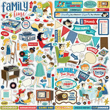 Adesivos - Coleção Family Night - Element Sticker - Carta Bella - CBFN114014