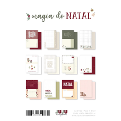 Bloco de Cards - Coleção Magia do Natal - Juju Scrapbook - comprar online