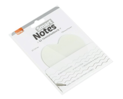 Bloco Smart Notes - Transparente Coração - BRW- BA7680 - comprar online