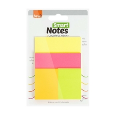 Bloco Smart Notes Colorful - Colorido Neon - 4 Blocos - BRW - BA8000
