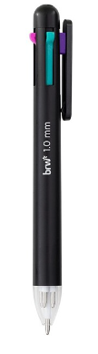 Caneta Esferográfica 1.0mm - 4 Cores Neon - BRW - CA0522
