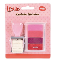 Carimbo Rotativo + Carimbeira - Love - Molin - 23210