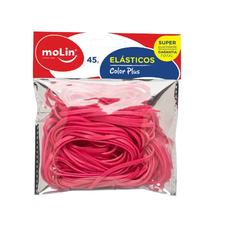 Elasticos Rosa - Pacote C/45g - Molin - 23227