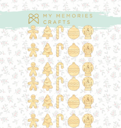 Madeira Adesivada - My Memories Crafts - Coleção Minhas Memórias de Natal - MMCMMN-10