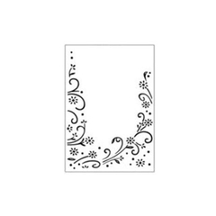 Placa de Emboss para Alto Relevo em Papel Art Montagem - Flores - PE001-13