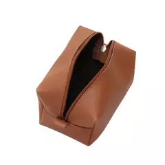 Necessaire organizadora - Couro sintético - Marrom - comprar online