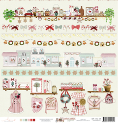 Folha para Scrapbook - Dany Peres Design - Coleção Homemade Christmas - Tesourinhos - DP-HC-05A - comprar online