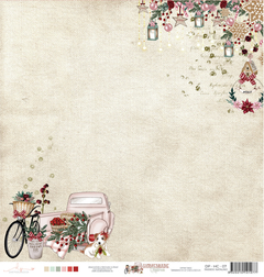 Folha para Scrapbook - Dany Peres Design - Coleção Homemade Christmas - Passeio Natalino - DP-HC-07A - comprar online
