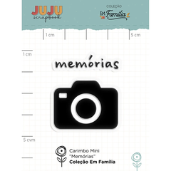 Carimbo Mini Memórias - Coleção Em Família - JuJu Scrapbook