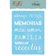 Stencil Proteção - Coleção Em Familia - JuJu Scrapbook