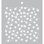 Stencil Estrelas Com Neve - Coleção Noel - Carina Sartor - NOE24