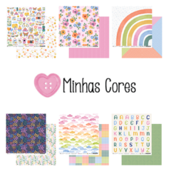 Kit de Folhas - Coleção Minhas Cores - My Memories Crafts