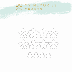 Acrílicos Adesivados - My Memories Crafts - Coleção My Little Big Love - MMCMLB-13