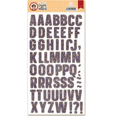 Alfabeto Chipboard Adesivado - Coleção Escola de Magia - Dany Peres - DP-EM-28A - comprar online