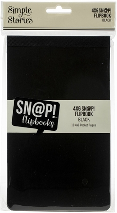 Flipbook - Snap 4 "x6" - Black - Simple Stories - 13322