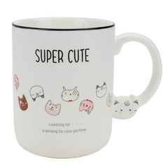 Caneca - Bichinho Gato - Branca - loja online