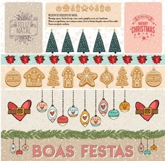 Folha para Scrapbook - Chegou o Natal - Scrap Goodies - PP202