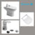 COMBO FERRUM BARI BIDET + TAPA + GRIFERÍA FV 0189/B1