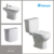 COMBO SANITARIOS FERRUM BARI | BIDET 1 AG + DEPOSITO + INODORO LARGO