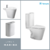 COMBO SANITARIOS FERRUM MARINA | BIDET 1 AG + DEPOSITO + INODORO LARGO