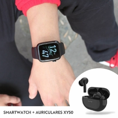 Smartwatch DT100 + Auriculares bluetooth XY50