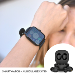 SMARTWATCH DT102 + AURICULARES BLUETOOTH XY30 - comprar online