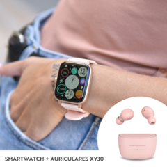 SMARTWATCH DT102 + AURICULARES BLUETOOTH XY30