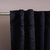 Juego De Cortinas Black Out Textil Presillas Ocultas- Negro - comprar online