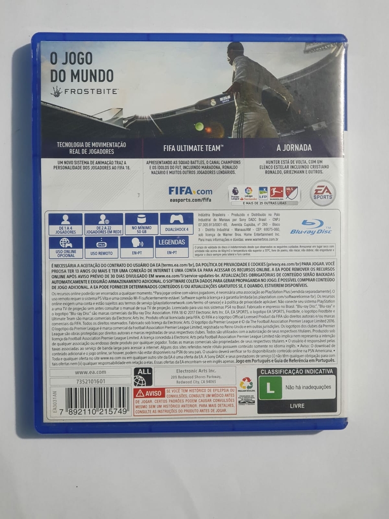 Jogo Fifa 23 PS4 - Produto Original, Novo e Lacrado