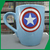 TAZA Insignia Capitán América (Celeste)