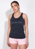 MUSCULOSA JASPEADA FITNESS NEGRA - comprar online