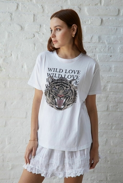 Remera WILD LOVE- White - comprar online