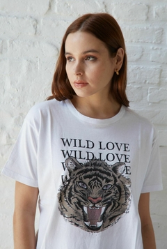 Remera WILD LOVE- White