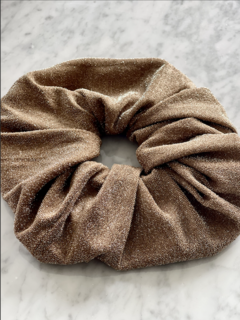 SCRUNCHY HEADBAND lurex beige - comprar online