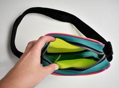 Shoulder bag - Neon e Turquesa - comprar online