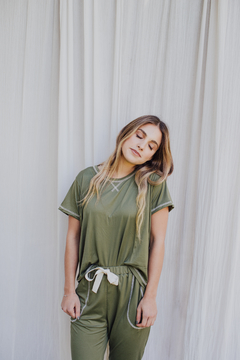 Pijama Hortensia [Verde] - comprar online