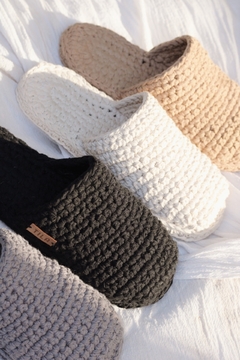 Slippers Tejidas [Gris] - tienda online