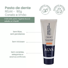 Creme Dental Alva Relax Limão e Canela - 90g - comprar online