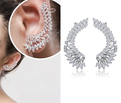 Ear Cuff Folhas de Zircônia