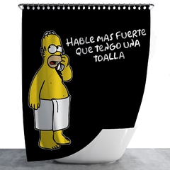 CORTINA DE BAÑO HOMERO TOALLA - comprar online