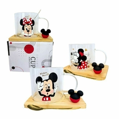 TAZA VIDRIO MICKEY Y MINNIE en internet